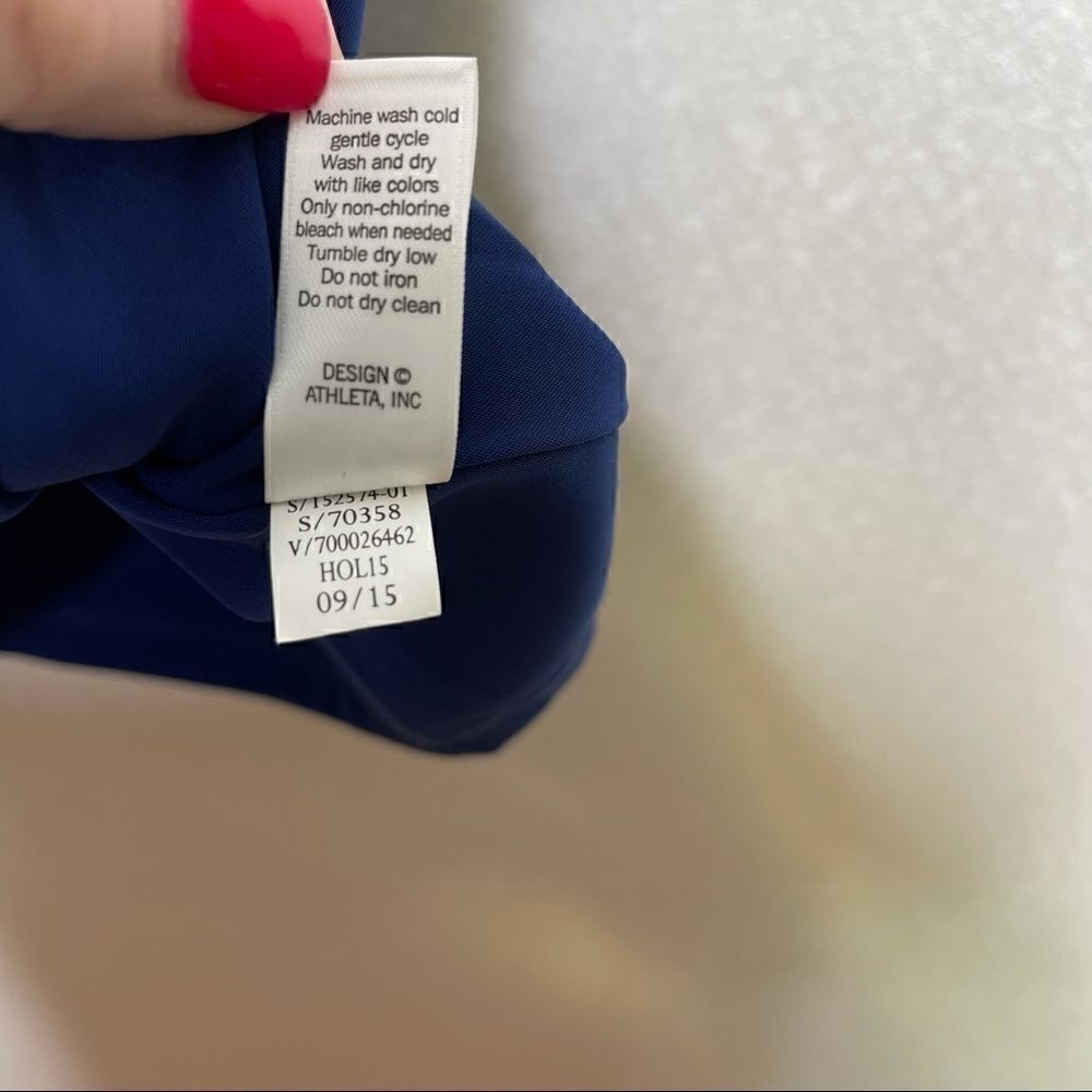 ATHLETA The Getaway Sleeveless Blue Athletic Dress - Picture 5 of 7